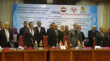 رئيس جامعة المنيا يفتتح المؤتمر السنوي الثالث لجراحات المسالك البولية بالصعيد