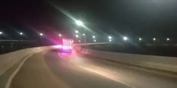 بالصور : الانتهاء من إنارة القطاعين الشرقي والغربي بمحور عدلي منصور