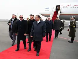 بالصور.. الرئيس السيسي يصل إلي مدينة ييريفان عاصمة أرمينيا ضمن جولة آسيوية