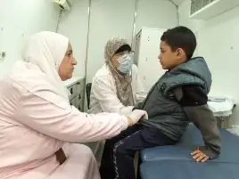 الكشف علي  1205 حالة خلال قافلة طبية مجانية بقرية الشيخ حسين بمركز ملوى