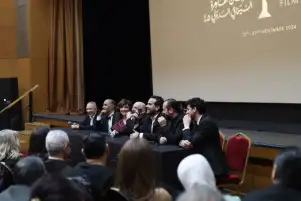 ندوة بمهرجان القاهرة السينمائي لمخرج وأبطال فيلم "سلمى"