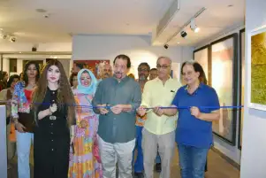 صور.. افتتاح معرض "إبداعات عربية معاصرة" بجاليري ضي المهندسين