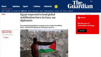 الجارديان: مصر يتوقع أن قوة الاستقرار العالمية في غزة