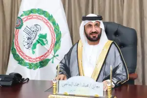 رئيس البرلمان العربي يهنئ المستشار هشام بدوي بمناسبة انتخابه رئيسًا لمجلس النواب المصري