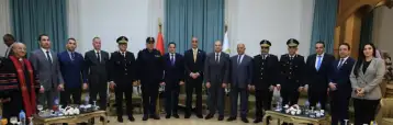 محافظ الجيزة يستقبل مدير أمن الجيزة والوفد المرافق للتهنئة بالعيد القومي للمحافظة