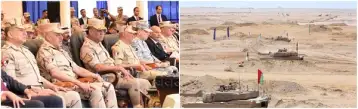 وزير الدفاع يشهد تنفيذ المشروع التكتيكى "بدر 2026" بالذخيرة الحية