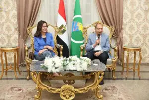 وزيرة الثقافة ومحافظ المنيا يبحثان تطوير البنية التحتية للمواقع الثقافية بالمحافظة