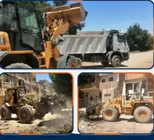 رفع 39 طنًا من نواتج تطهير الترع والمصارف بشمال قنا