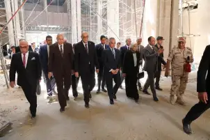 وزير العدل يتفقد "مدينة العدالة" بالعاصمة الجديدة برفقة رئيسا هيئة قضايا الدولة وهيئة النيابة الإدارية