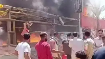 مصرع 3 أشخاص فى حريق مخزن مواد طلاء بمحافظة المنوفية