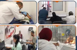 الكشف الطبي على 608 مواطنين ضمن قافلة مجانية بقنا