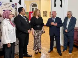 زايتشيكوف يفتتح معرض "دمج الحضارات" احتفاءً بروابط الصداقة بين مصر وروسيا