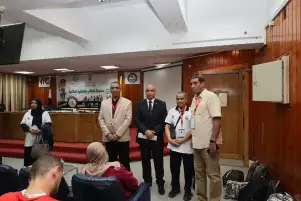نائب رئيس جامعة قنا يتابع فعاليات اليوم الأول لأسبوع شباب الجامعات بالمنيا